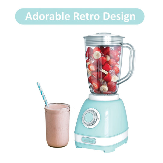 Brentwood 50 Oz. 2-Speed 550W Retro Blender, Blue - view 2