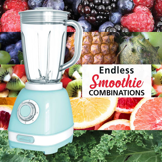 Brentwood 50 Oz. 2-Speed 550W Retro Blender, Blue - view 8