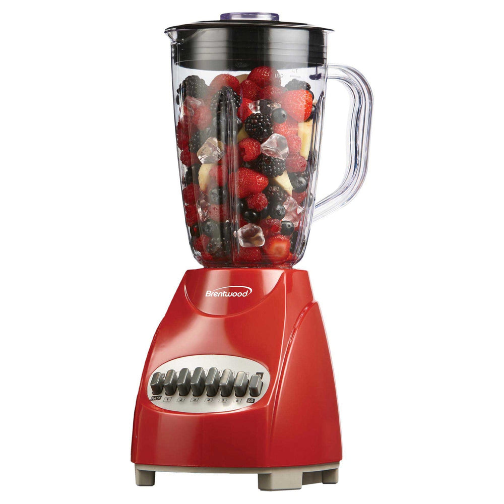 Brentwood 42 Oz. 12-Speed 350W Blender with Glass Jar - Red - view 2