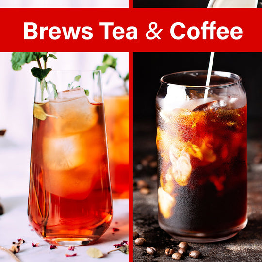 Brentwood 64 Oz. 700W Iced Tea and Coffee Maker with Pitcher, Blue - view 3