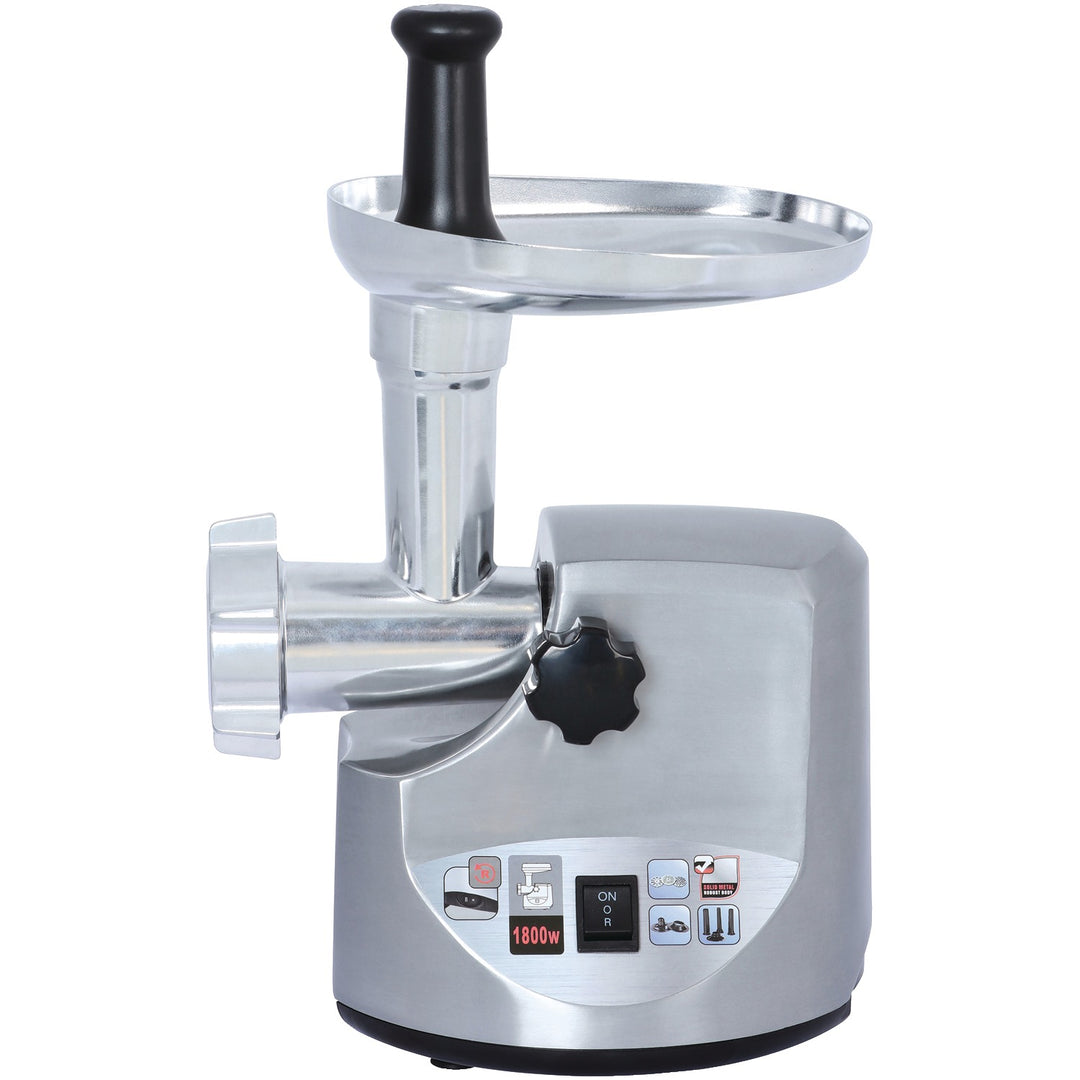 Brentwood Select Heavy-Duty 1800W Electric Meat Grinder with Sausage & Kubbe Attachments