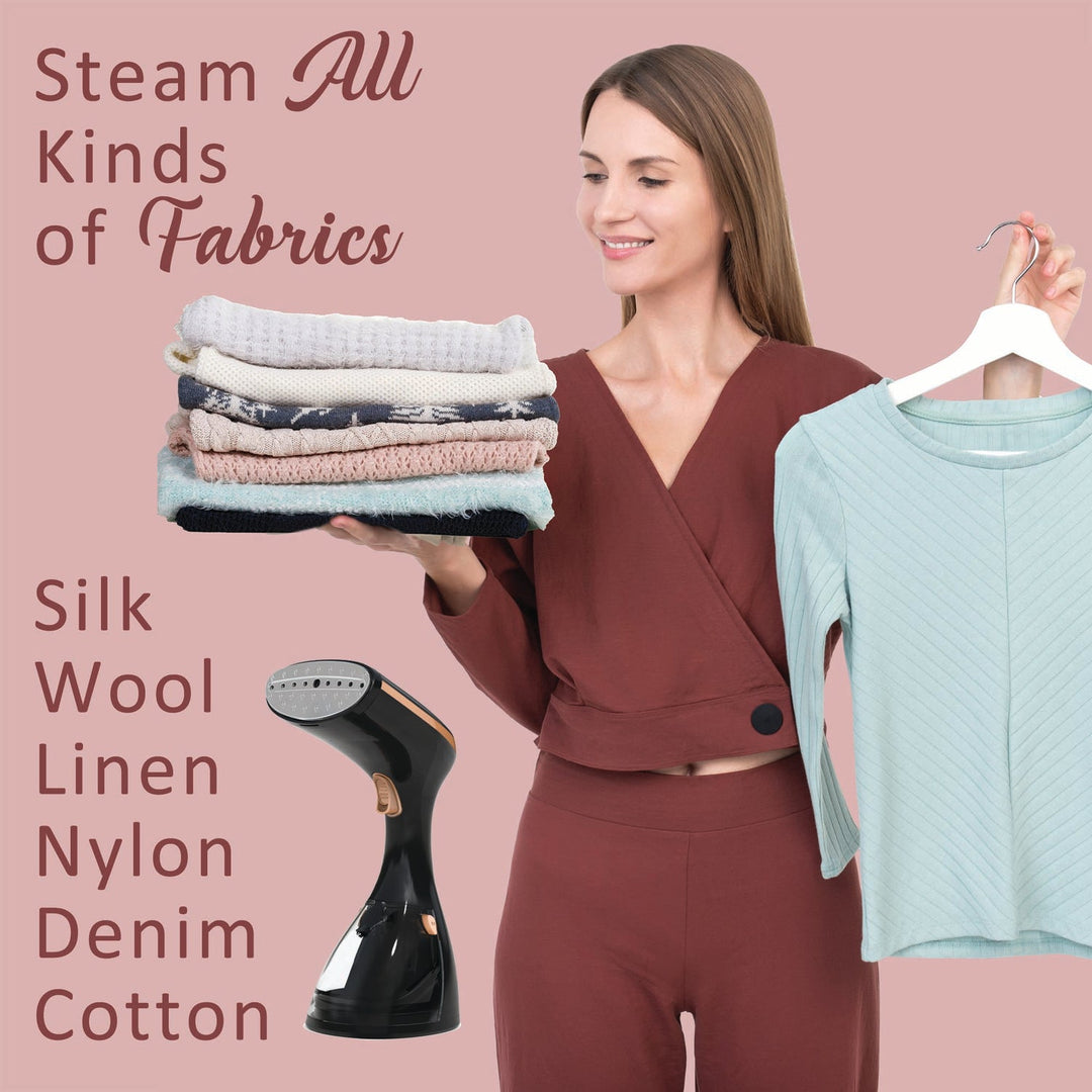 Brentwood 1,200W Handheld Garment Steamer with Stainless Steel Soleplate, Black - view 5