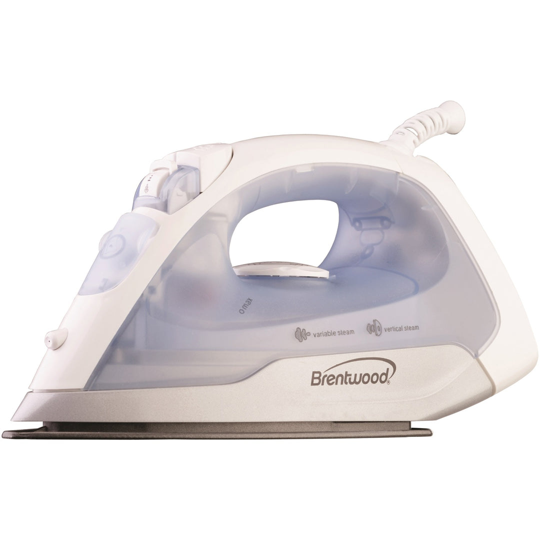 Brentwood Nonstick Steam Iron with Vertical Steam, 1000W, Silver - view 2