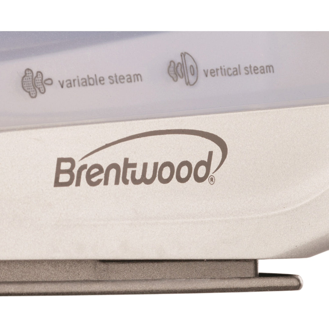 Brentwood Nonstick Steam Iron with Vertical Steam, 1000W, Silver - view 6