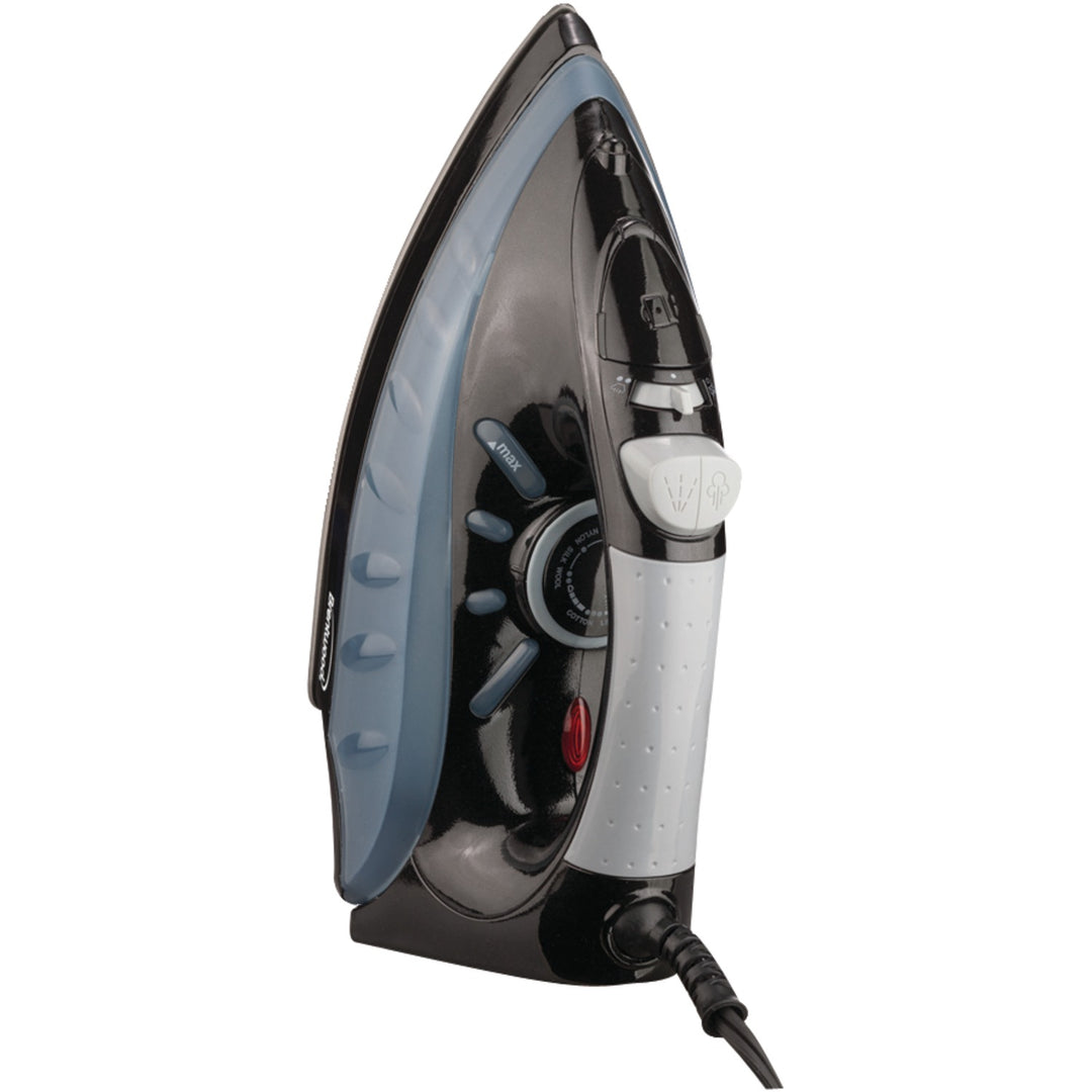 Brentwood Full-Size Nonstick Steam Iron with Vertical Steam, 1200W, Black