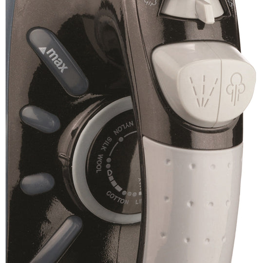Brentwood Full-Size Nonstick Steam Iron with Vertical Steam, 1200W, Black - view 9