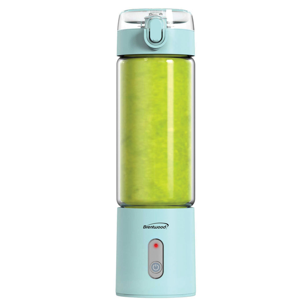 Brentwood 17 Oz. Portable USB Rechargeable Glass Blender - Blue