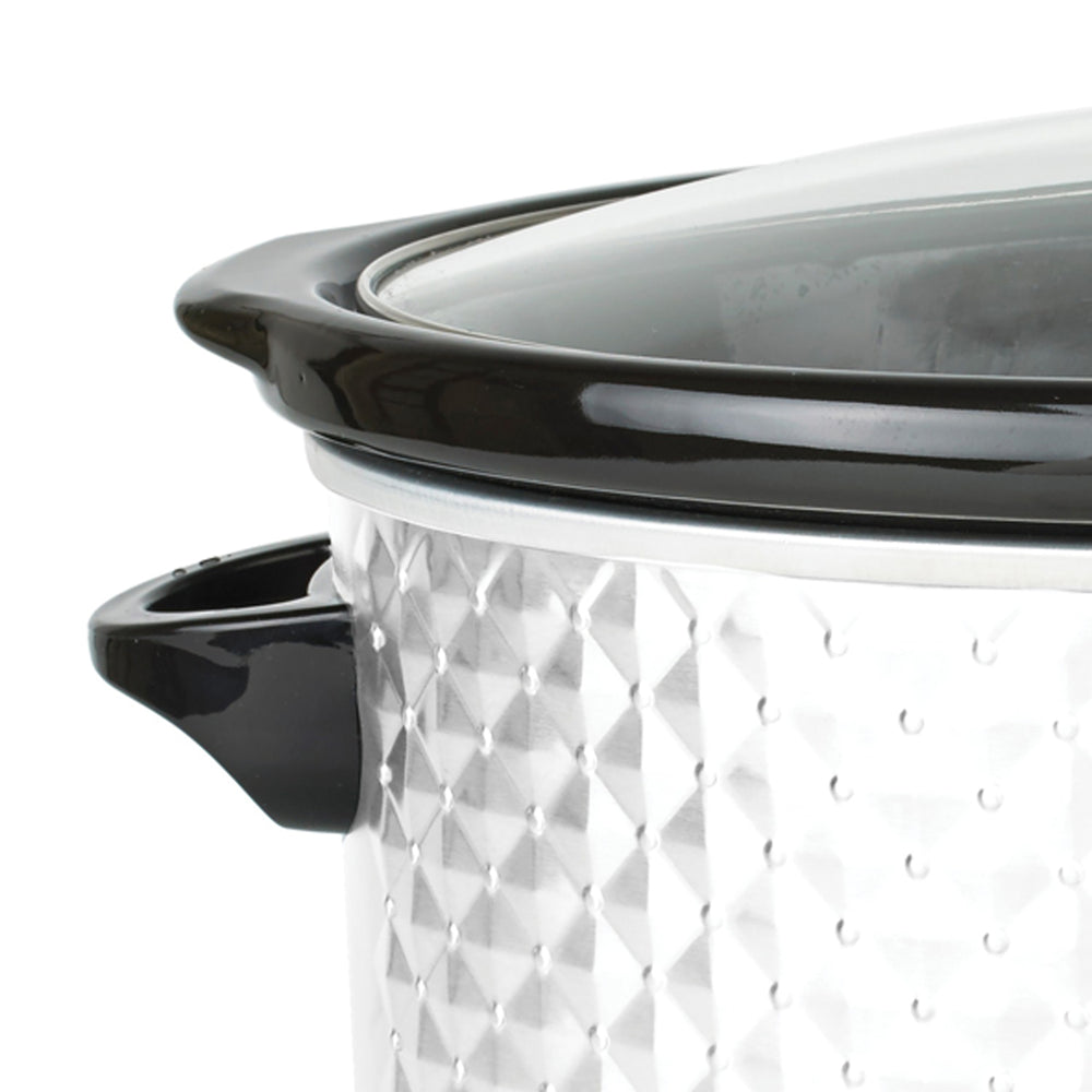 Brentwood Select 7-Qt. Slow Cooker with Removable Ceramic Pot, Pearl White - view 2