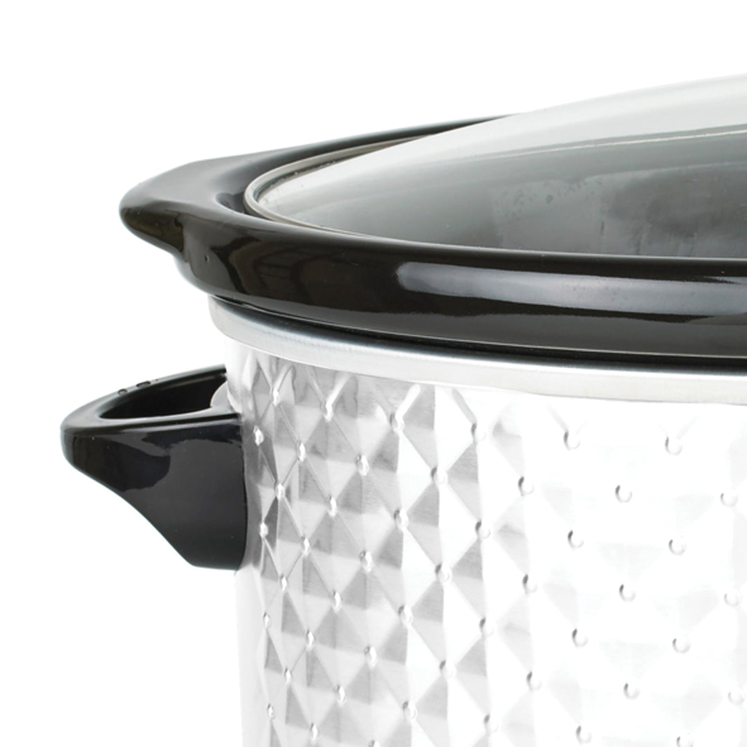 Brentwood Select 7-Qt. Slow Cooker with Removable Ceramic Pot, Pearl White - view 2