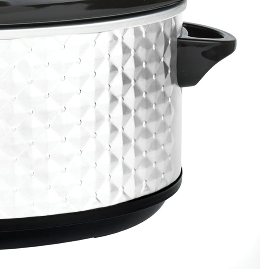 Brentwood Select 7-Qt. Slow Cooker with Removable Ceramic Pot, Pearl White - view 6