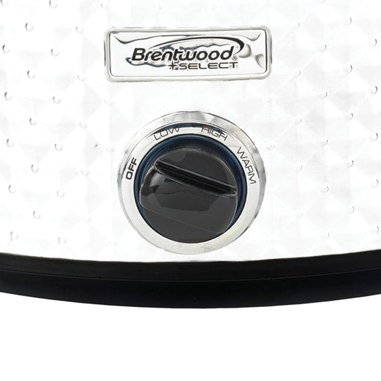 Brentwood Select 7-Qt. Slow Cooker with Removable Ceramic Pot, Pearl White - view 7