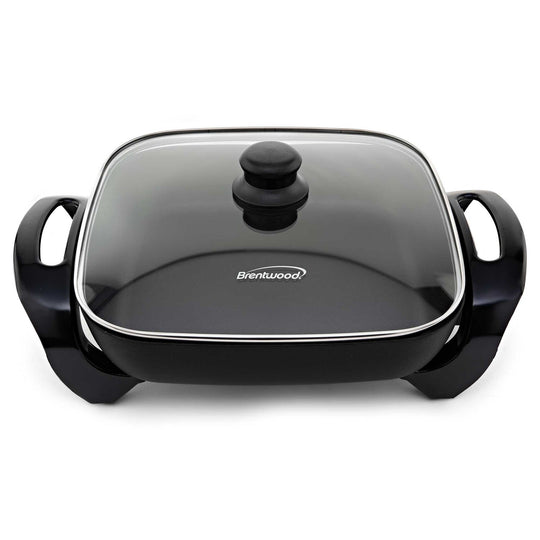 Brentwood 12 In. 1,300W Nonstick Electric Skillet with Glass Lid - view 5