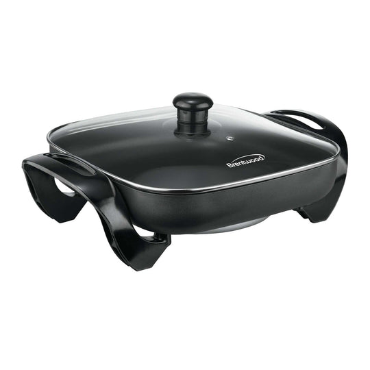 Brentwood 12 In. 1,300W Nonstick Electric Skillet with Glass Lid - view 6