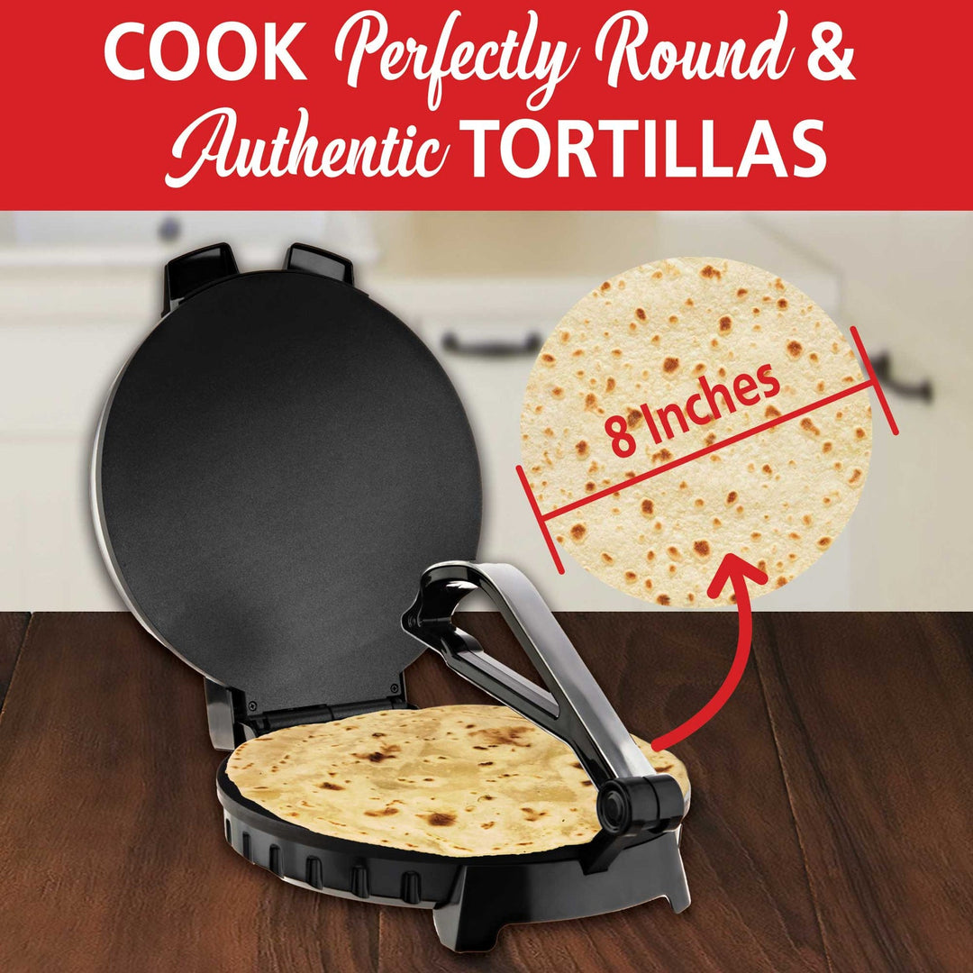 Brentwood 8 In. 1,200W Nonstick Electric Tortilla Maker - view 4