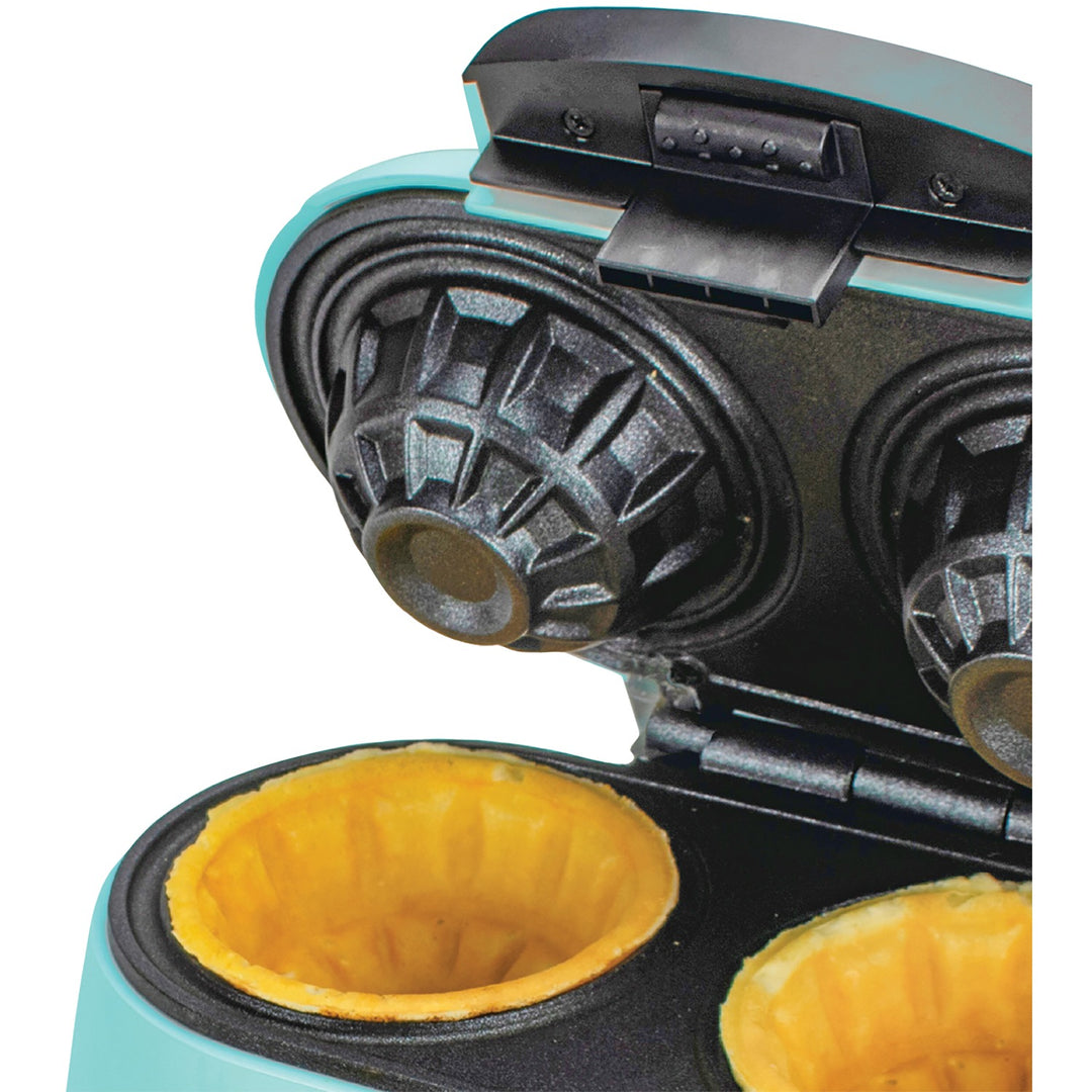 Brentwood Just For Fun Waffle Bowl Maker, Makes 2 Bowls, Nonstick, Blue - view 2