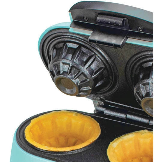 Brentwood Just For Fun Waffle Bowl Maker, Makes 2 Bowls, Nonstick, Blue - view 2