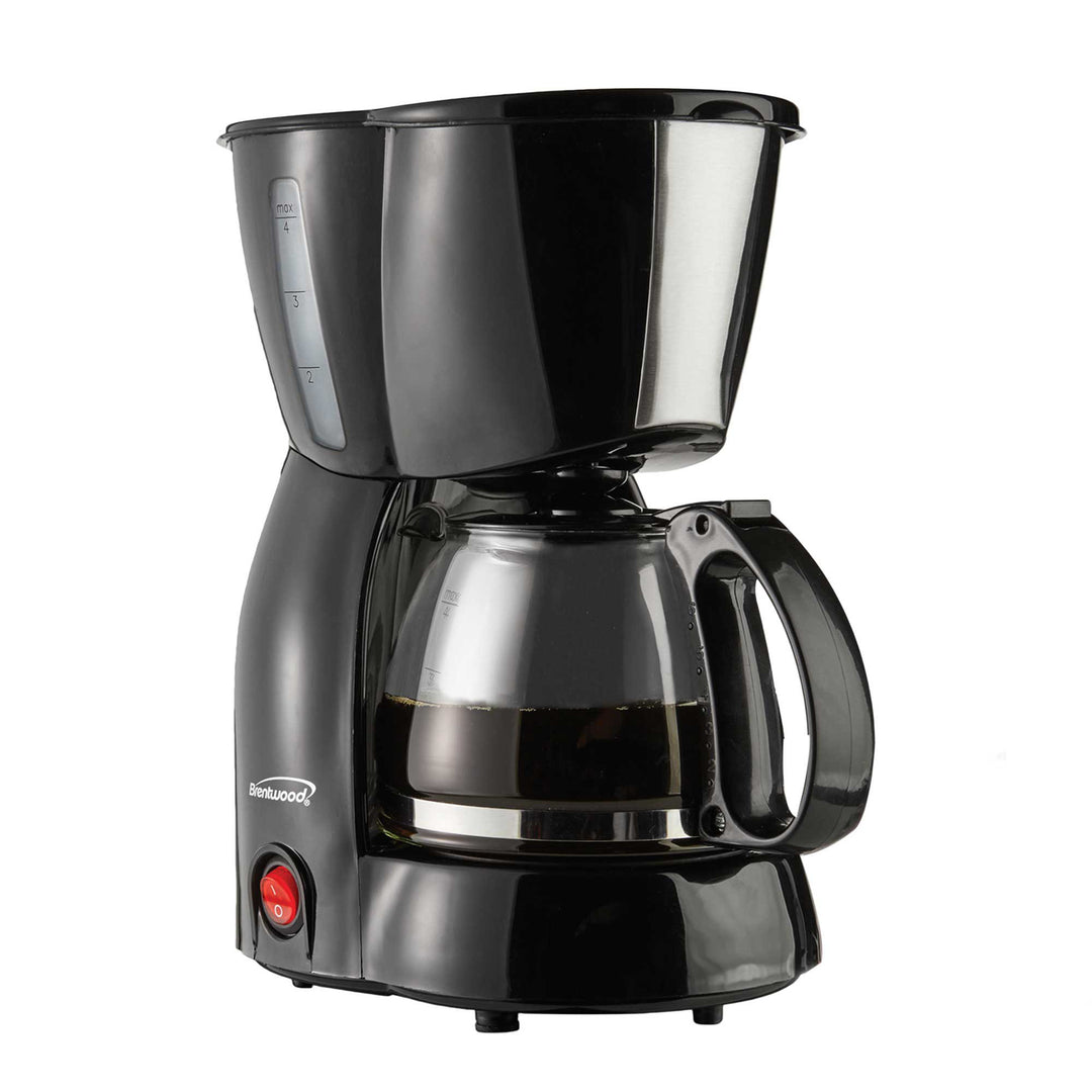 Brentwood 650W 4-Cup Coffee Maker, Black