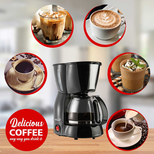 Brentwood 650W 4-Cup Coffee Maker, Black - view 4