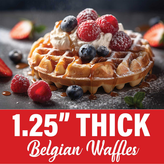 Brentwood 5 In. Nonstick Flip Belgian Waffle Maker, Silver - view 4