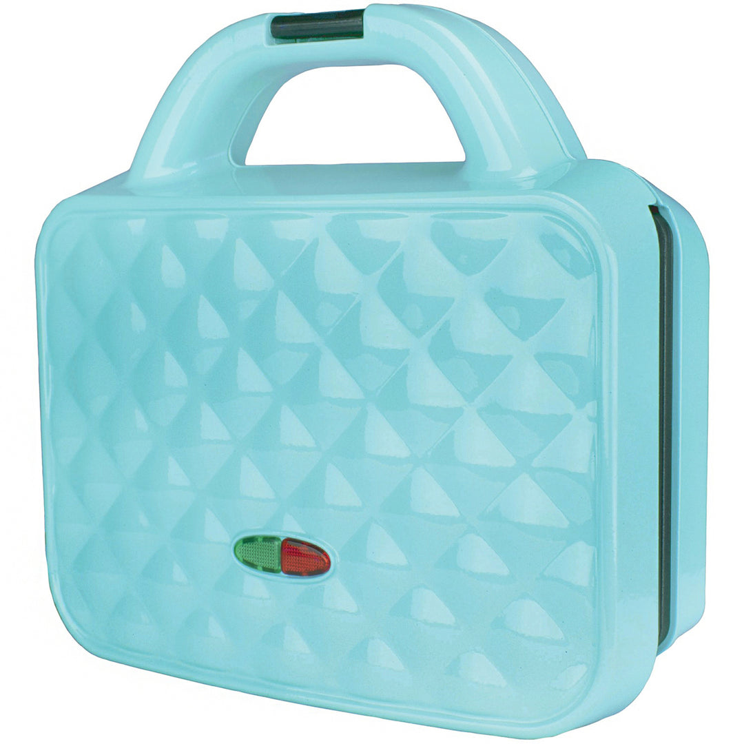 Brentwood Couture Purse 1,080W Nonstick Dual Waffle Maker, Blue