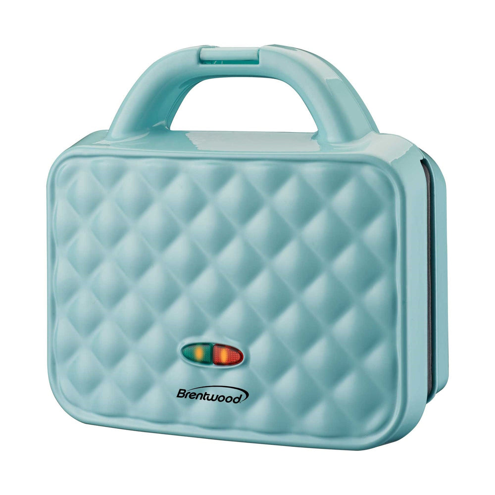 Brentwood Couture Purse 1,080W Nonstick Dual Waffle Maker, Blue - view 2