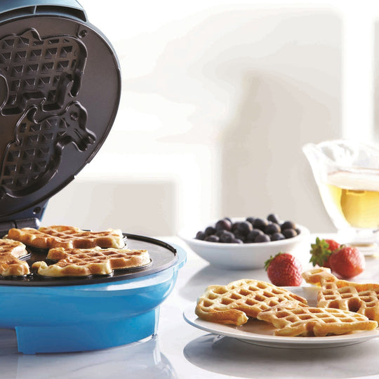 Brentwood Mini Animal Shape Waffle Maker, Nonstick, 750W, Blue - view 3