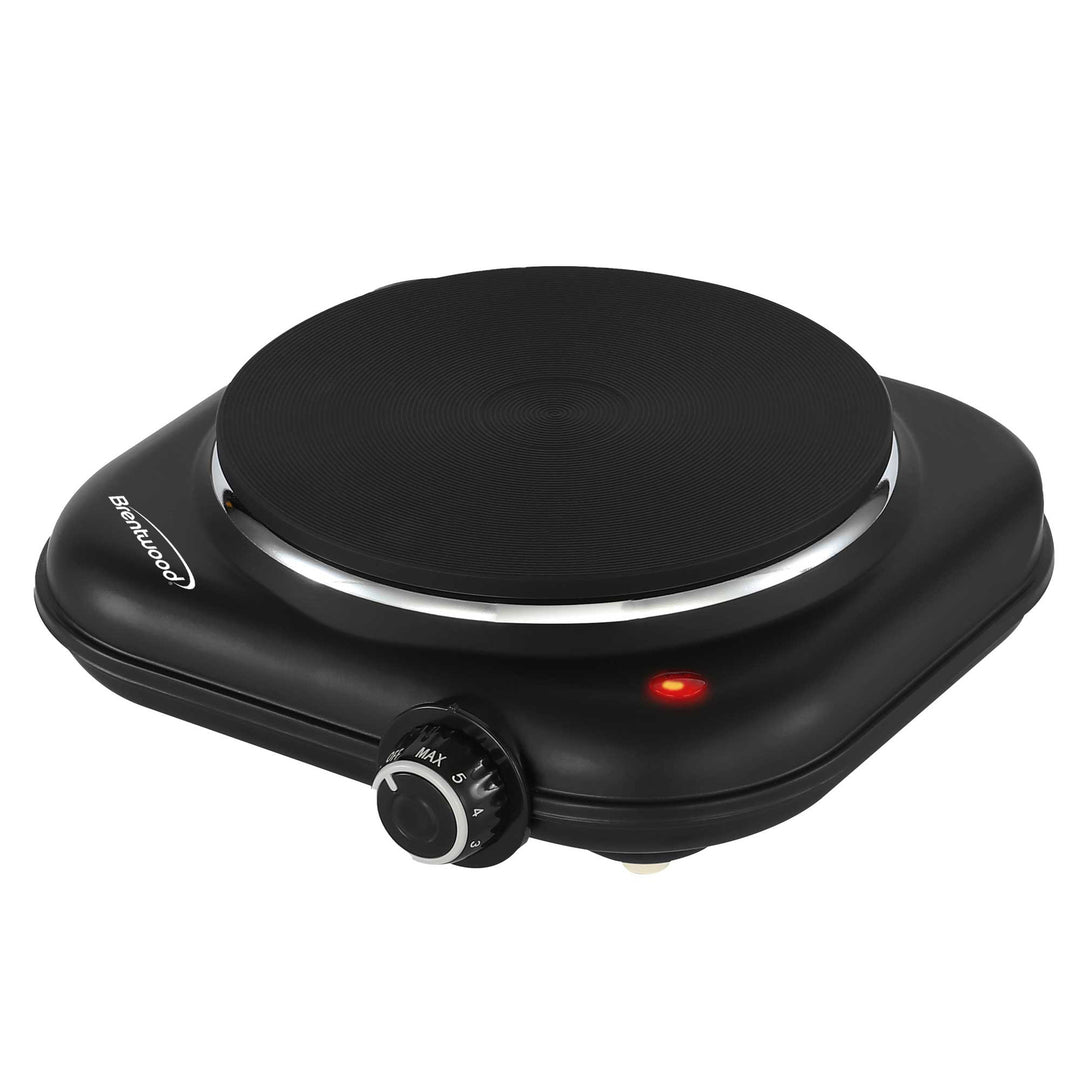 Brentwood 1,100W Single Cast Iron Countertop Electric Burner, Black