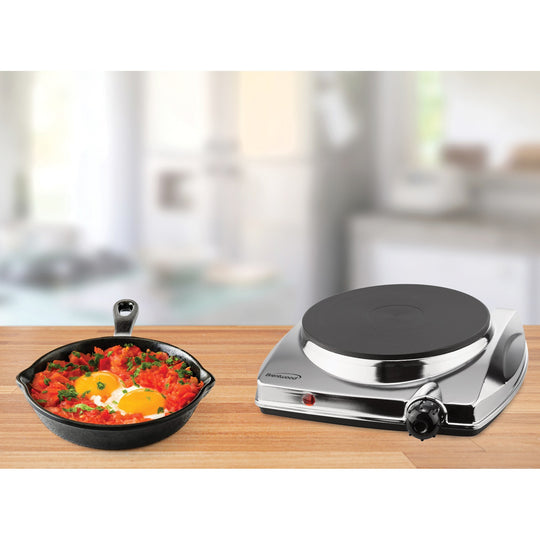 Brentwood 1000W Single Burner Electric Hot Plate, Adjustable Heat - view 8
