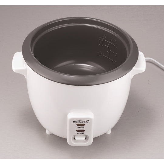 Brentwood 20-Cup (Uncooked) Electric Rice Cooker & Food Steamer with Auto Warm, White - view 9