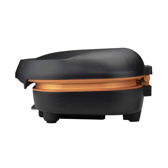 Brentwood 2-Serving Nonstick Copper Indoor Grill & Panini Press, 750W, Black - view 3