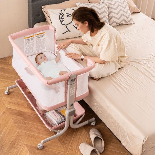 Bedside Sleeper Bassinet with 6-Level Adjustable Height
