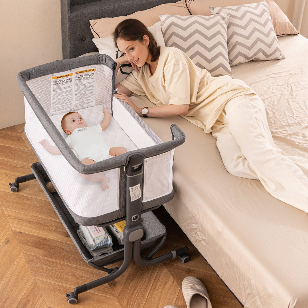 Bedside Sleeper Bassinet with 6-Level Adjustable Height