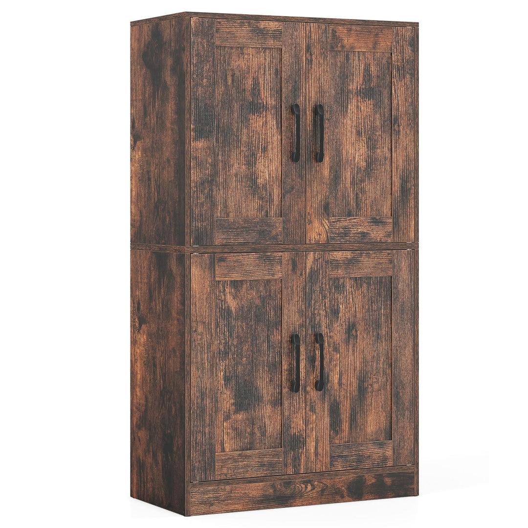 Bathroom Cabinet 43.5 inch Storage Cabinet with Doors and Adjustable Shelves