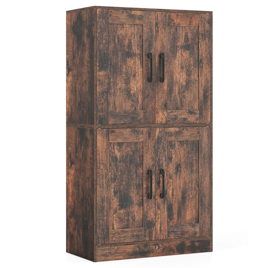 Bathroom Cabinet 43.5 inch Storage Cabinet with Doors and Adjustable Shelves