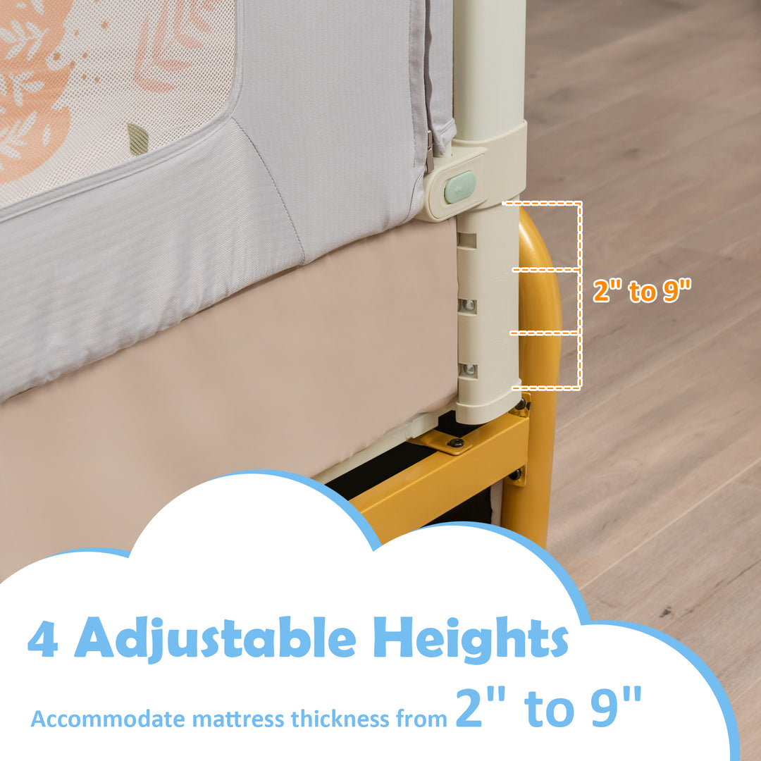 Vertical Lifting Bed Rail for Toddlers with Double Lock-79 inch