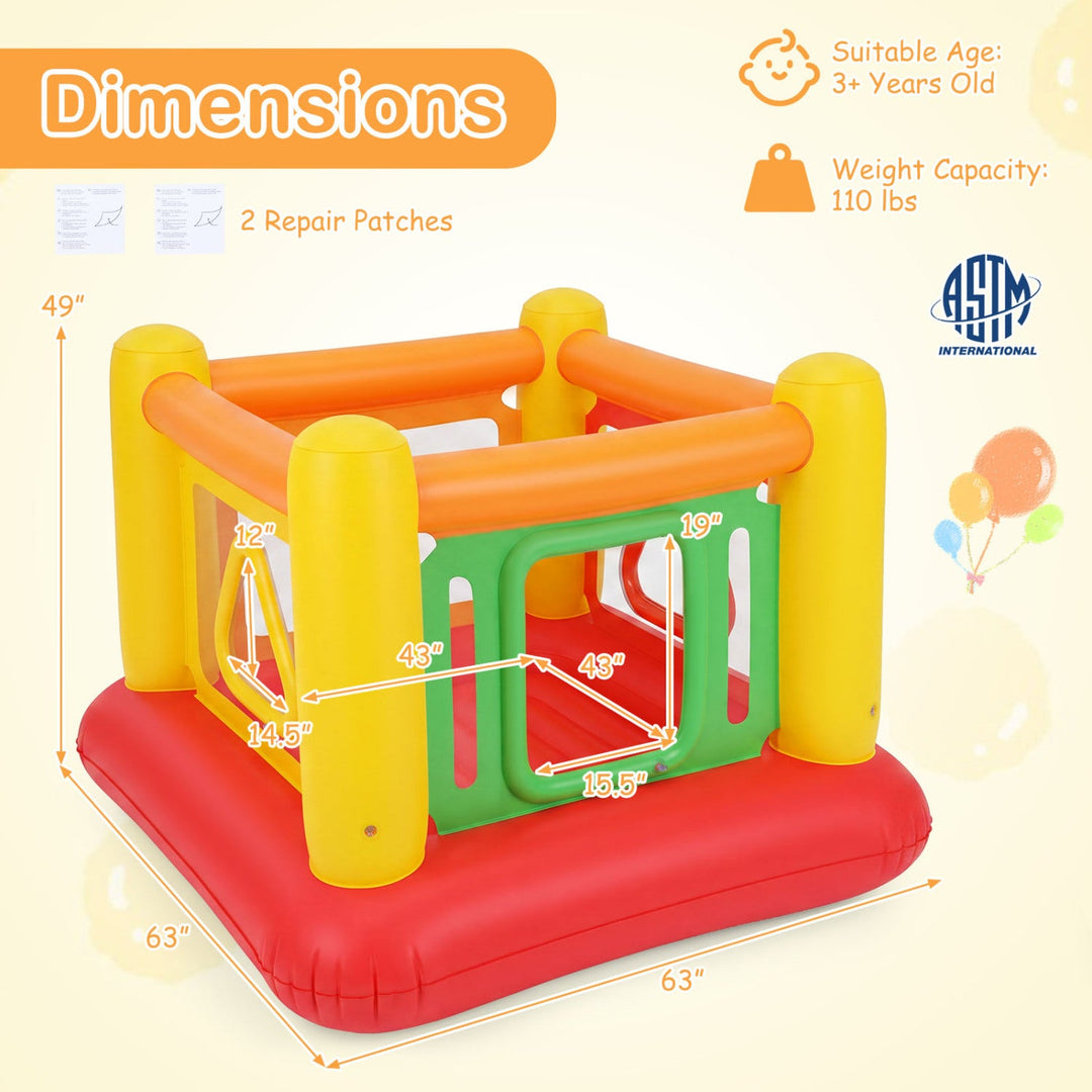 Inflatable Bounce House for Kids with Transparent Side Walls