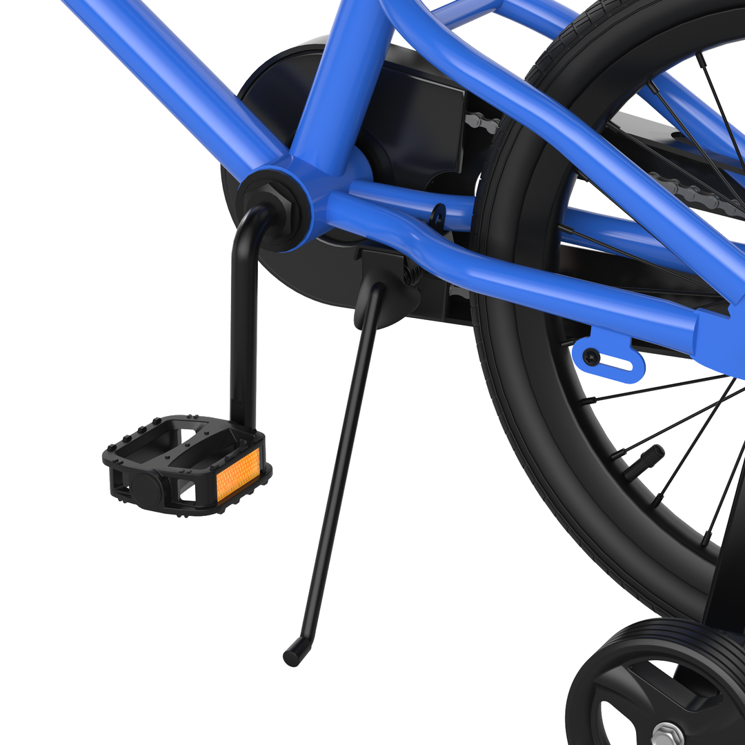 18 Feet Kids Bike with Removable Training Wheels-Blue
