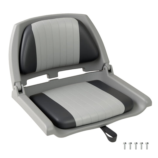 Boat Seat Folding Low Back Boat Chair with Marine-Grade PVC
