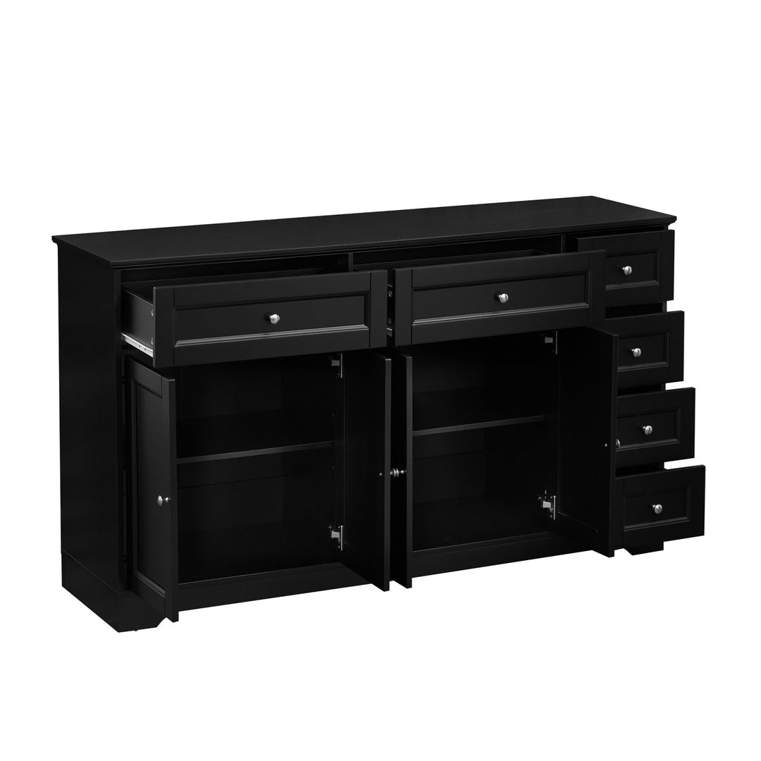 59" Buffet Sideboard with 6 Drawers and 2 Cabinets