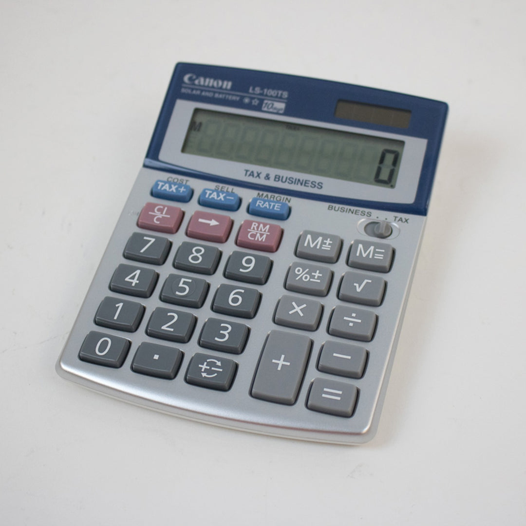 Canon LS-100TS 10-Digit Solar Desktop Calculator with Tax Functions - view 5
