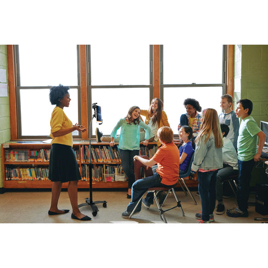 CTA Digital Compact Gooseneck Floor Stand for 7-13 In. Tablets & iPad with Rolling Base - view 19