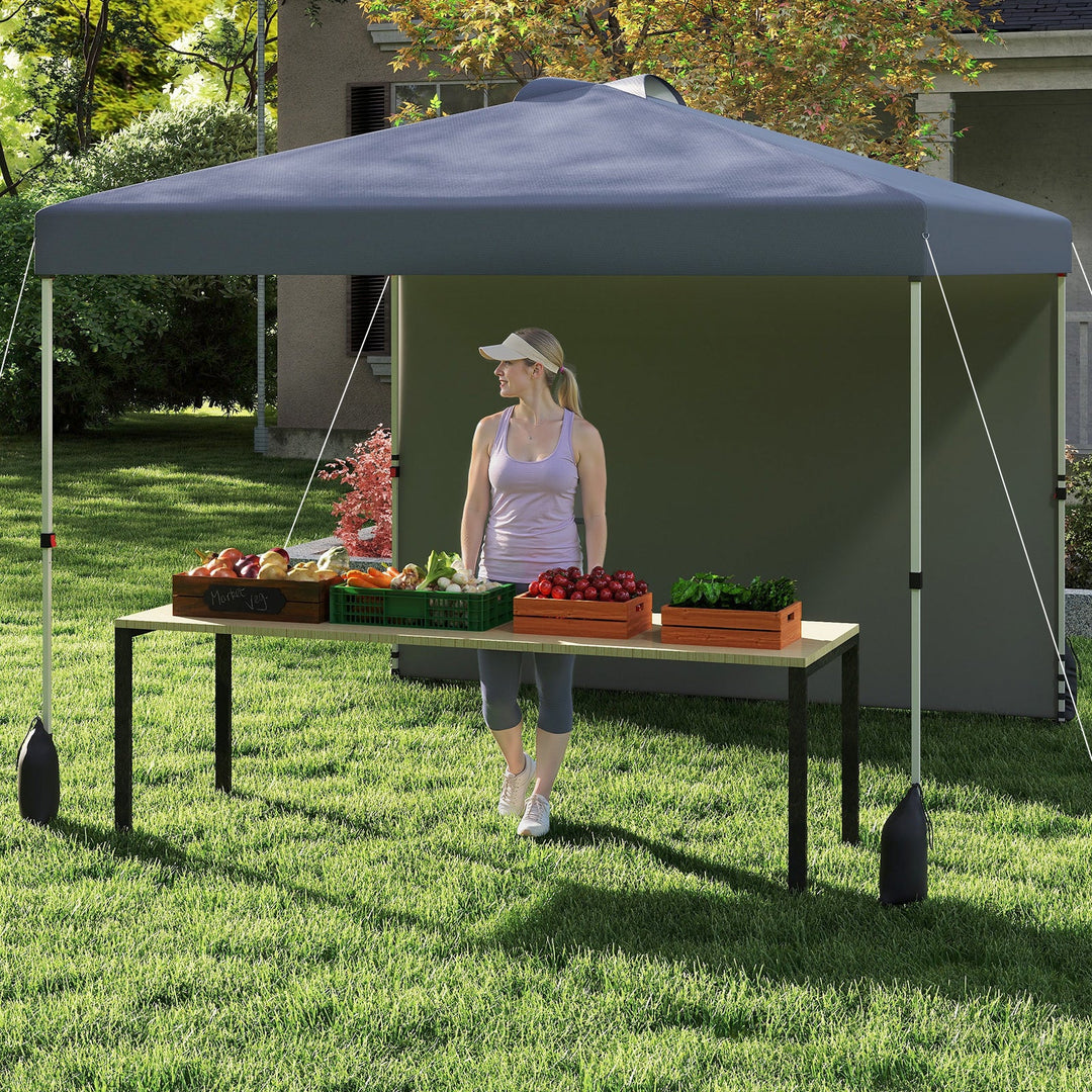 Collapsible Wagon with Removable Canopy and Detachable Storage Bag