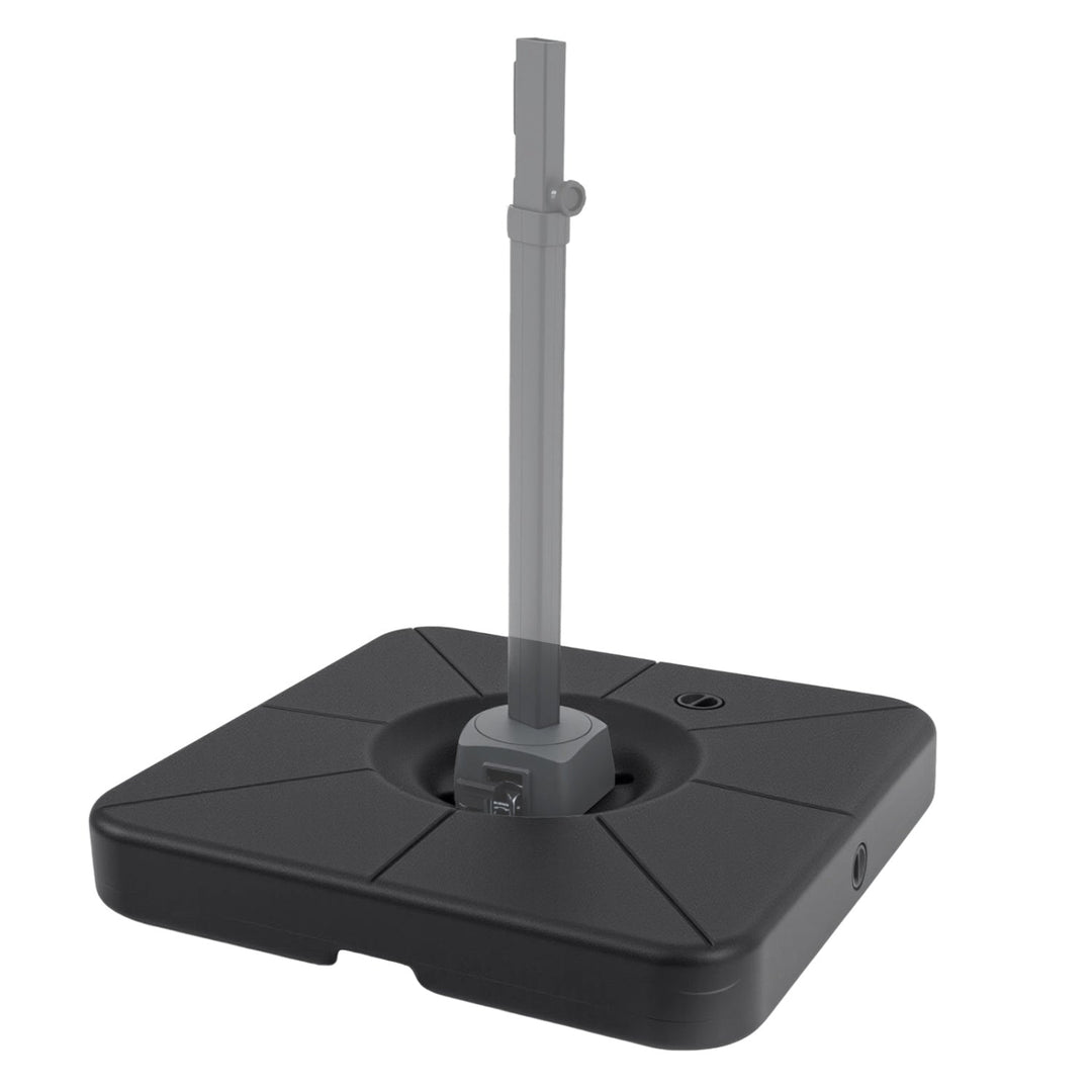 Cantilever Patio Umbrella Base 220 LBS Water and Sand Fillable Weighted Stand