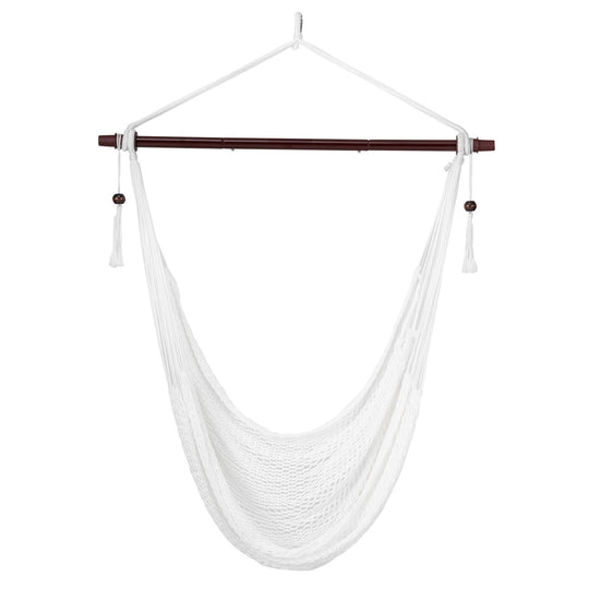 Caribbean Hammock Chair with Metal Spreader Bar - Beige