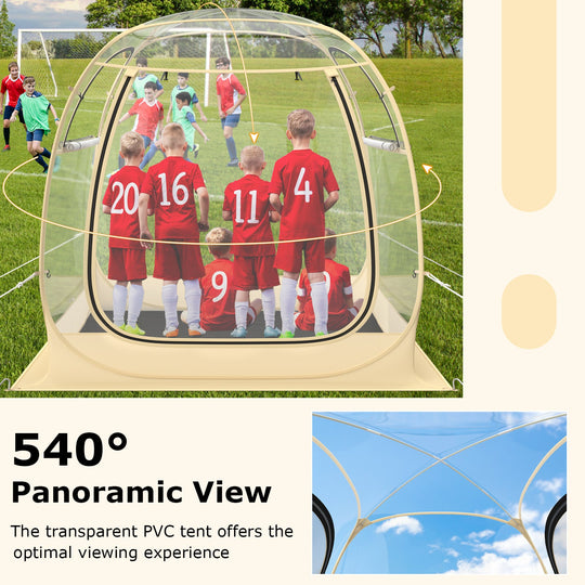 Instant Pop up Sports Tent with Carrying Bag and Floor Mat for 1-2/5-6 People