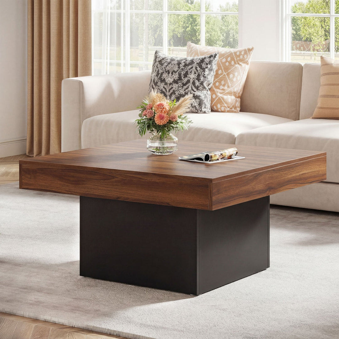 Coffee Table Accent Table with LED Lights and Dynamic Modes