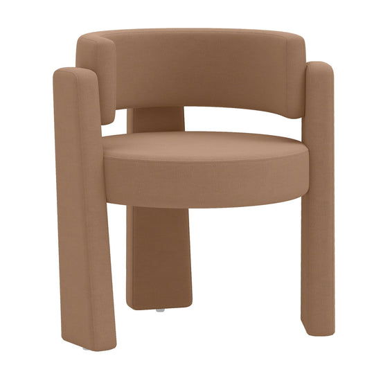 Comfy Upholstered Armchair Modern Velvet Barrel Accent Chair