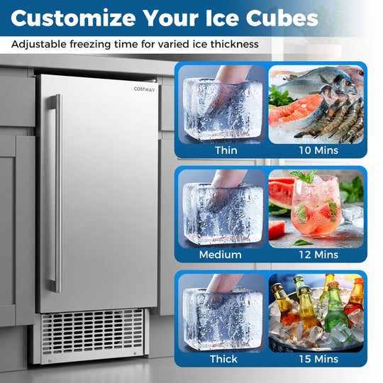 Commercial Under Counter Ice Maker 90 lbs/Day