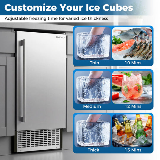 Commercial Under Counter Ice Maker 90 lbs/Day