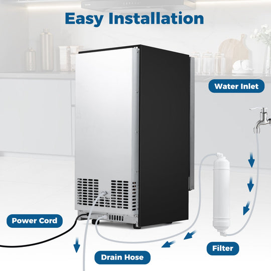 Commercial Under Counter Ice Maker 90 lbs/Day